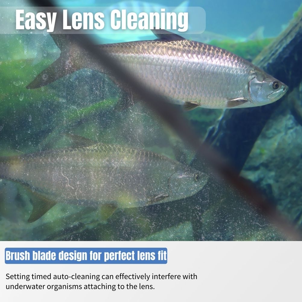 9.Underwater camera with automatic glass cleaning function