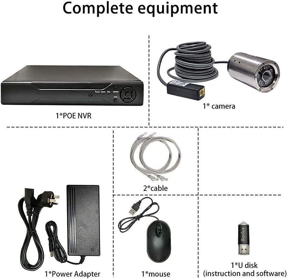 5.POE HD Underwater Surveillance System Easy Remote Access