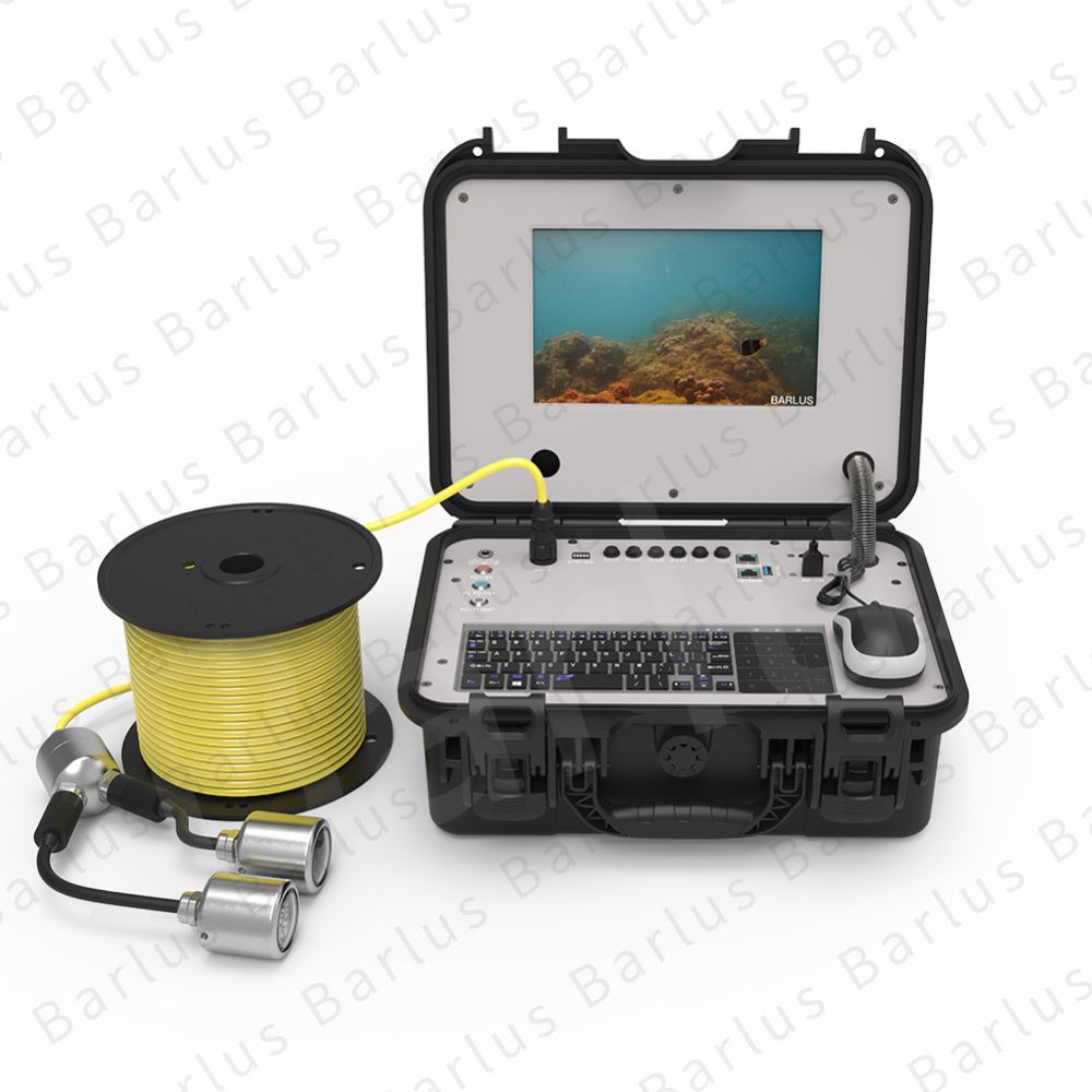 Barlus Underwater mini camera dive system kit 10‘’ display - for diver