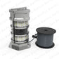 Column Omnidirectional Underwater Camera Dual Row Surround Fill Light with Surround Cleaning Brush