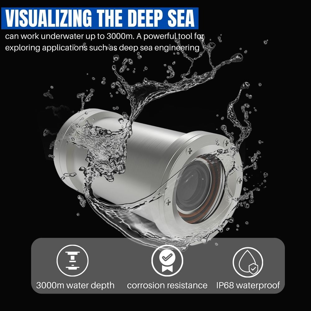 Pressure-resistant 3000m underwater ip camera for deep sea operation ...