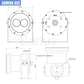 Underwater Global exposure binocular industrial camera size measurement, stereo measurement, image positioning