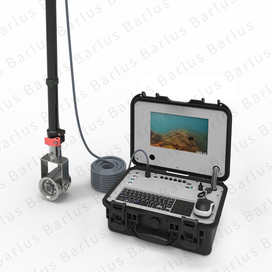 Portable Underwater camera with retractable pole and PC control box kit, 10'' display