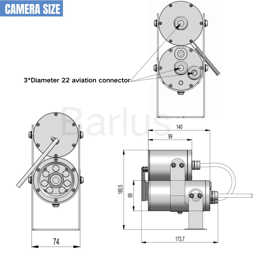 Underwater camera with automatic glass cleaning function