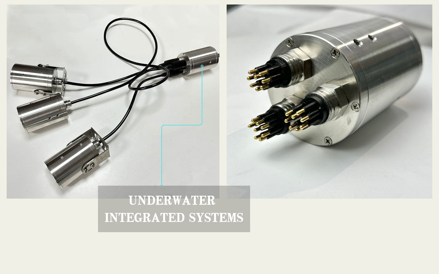 Underwater hub supports three camera access for flexible cabling