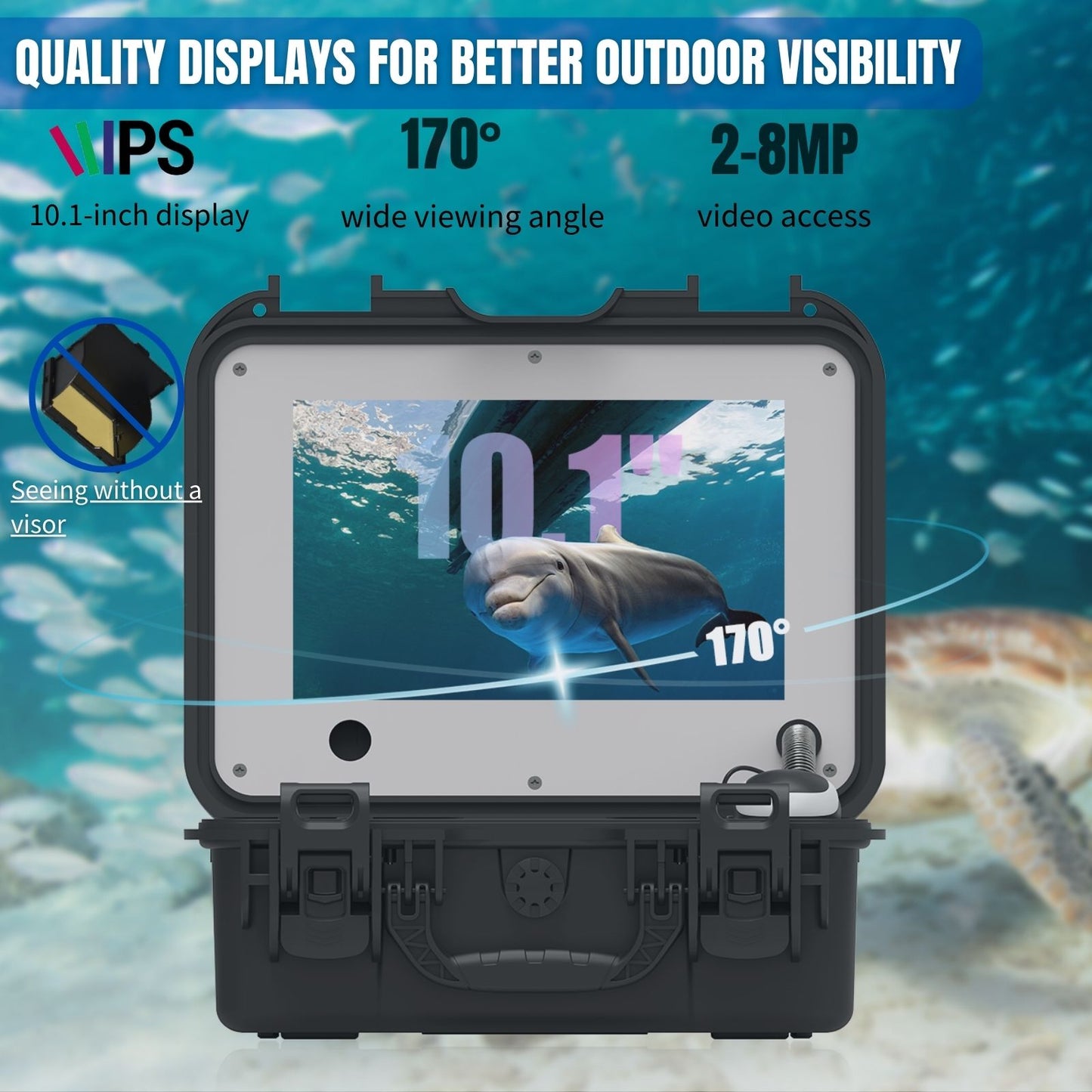 Omnidirectional Underwater Camera 360° mini five-in-one HD underwater camera without dead angle