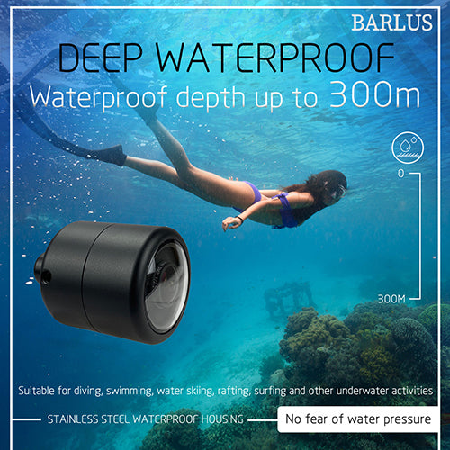 Mini Underwater IP Camera Diver Helmet ROV Underwater 140° Wide