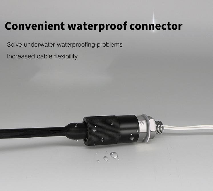 Underwater camera waterproof connector -Cable can be plugged and unplugged